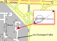 cartina per raggiungere Colombo Servizi - click per ingrandire